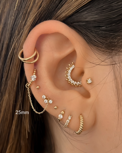 Heidi - 14k Gold Chain Earring Charm