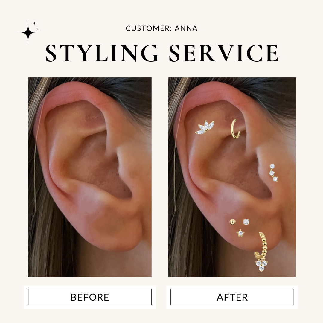 Styling earrings discount