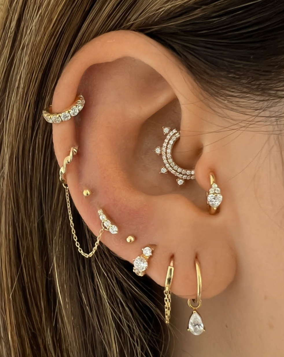 Anastasia - 14k Gold Spike Daith Earring