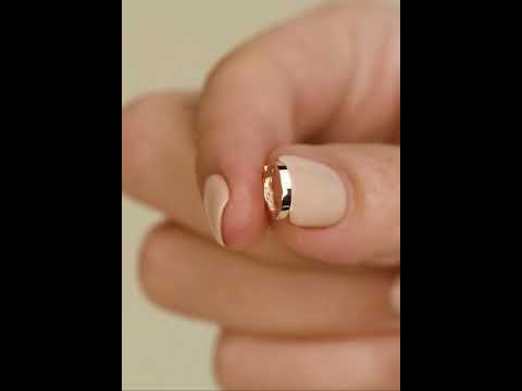 Addie - 14k Gold Tiny Flat Huggie Earring