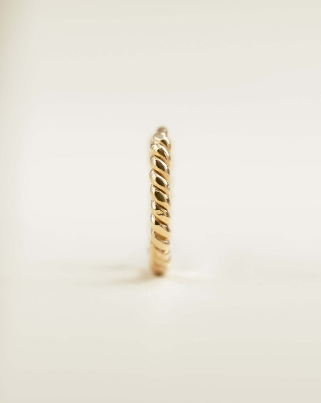 June - 14k Gold Twisted Huggie Earrings