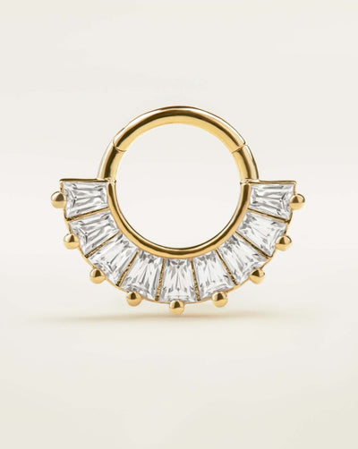 18k Gold Baguette Daith Jewelry | Assolari